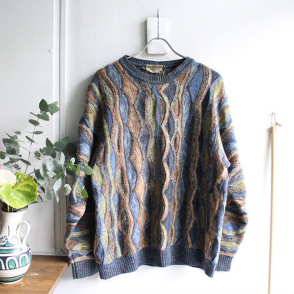 【USED】NORM THOMPSON MADE IN ITALY 3D KNIT